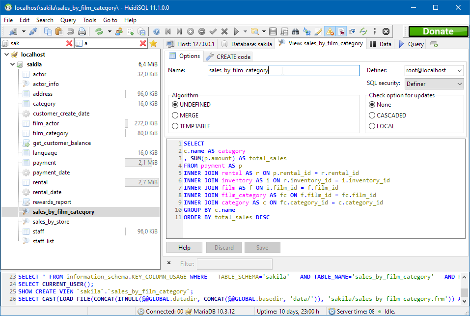 View editor