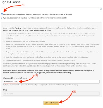 Amazon Tax Information