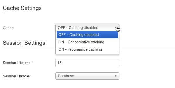 Enable module cache setting