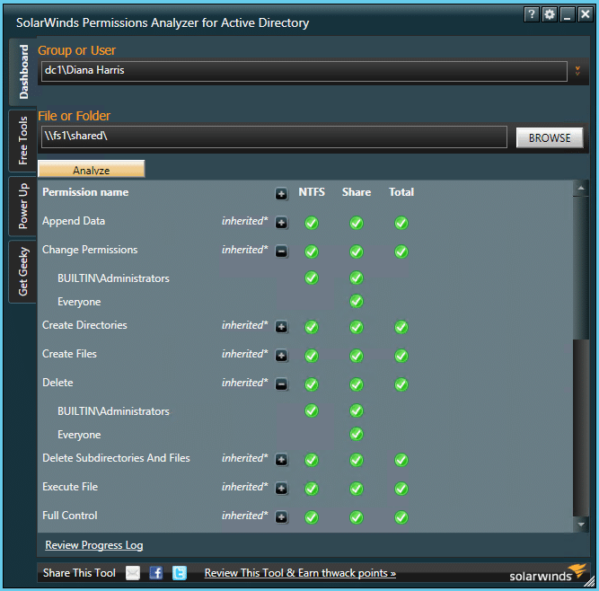 NTFS Permissions Tools SolarWinds1